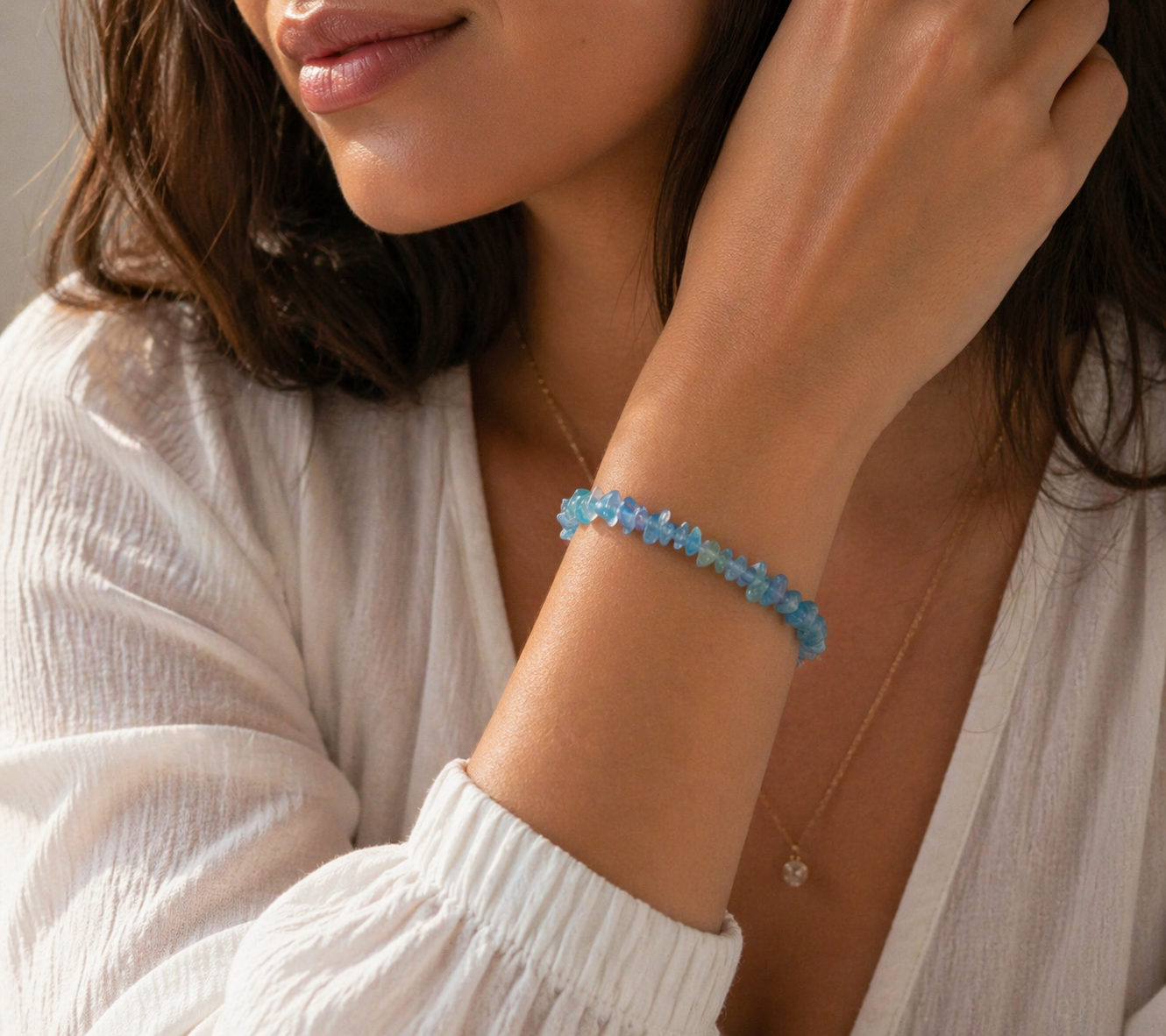 BRACCIALE IN ACQUAMARINA