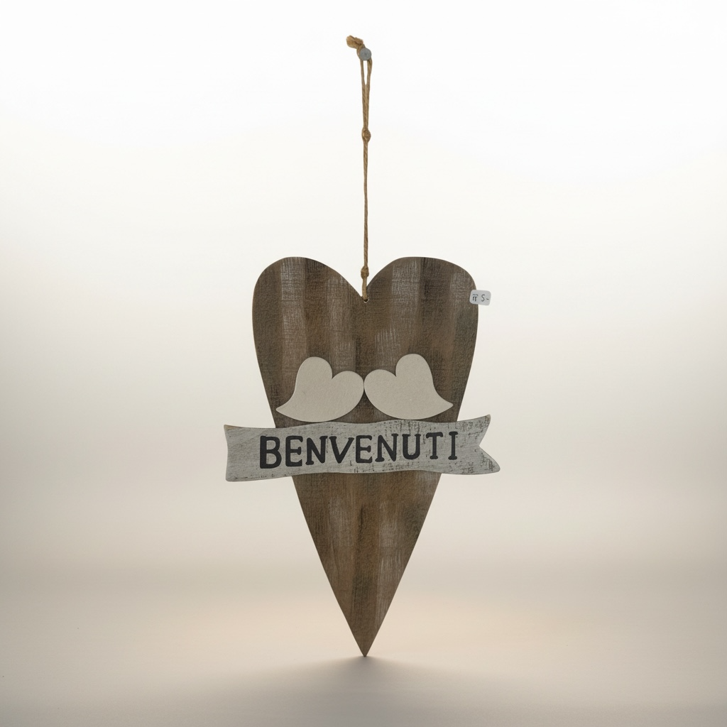 CUORE DECORATIVO “BENVENUTI”
