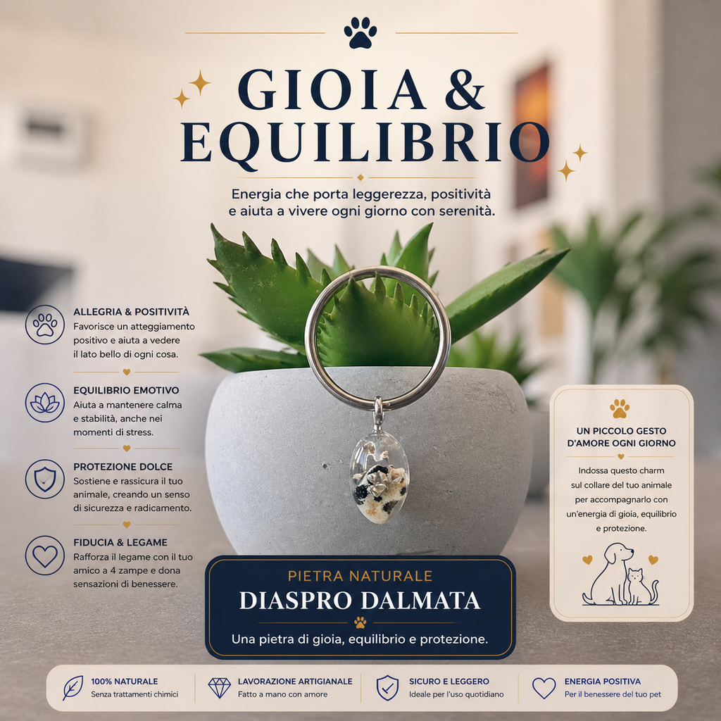 Charm - Gioia e equilibrio - diaspro dalmata