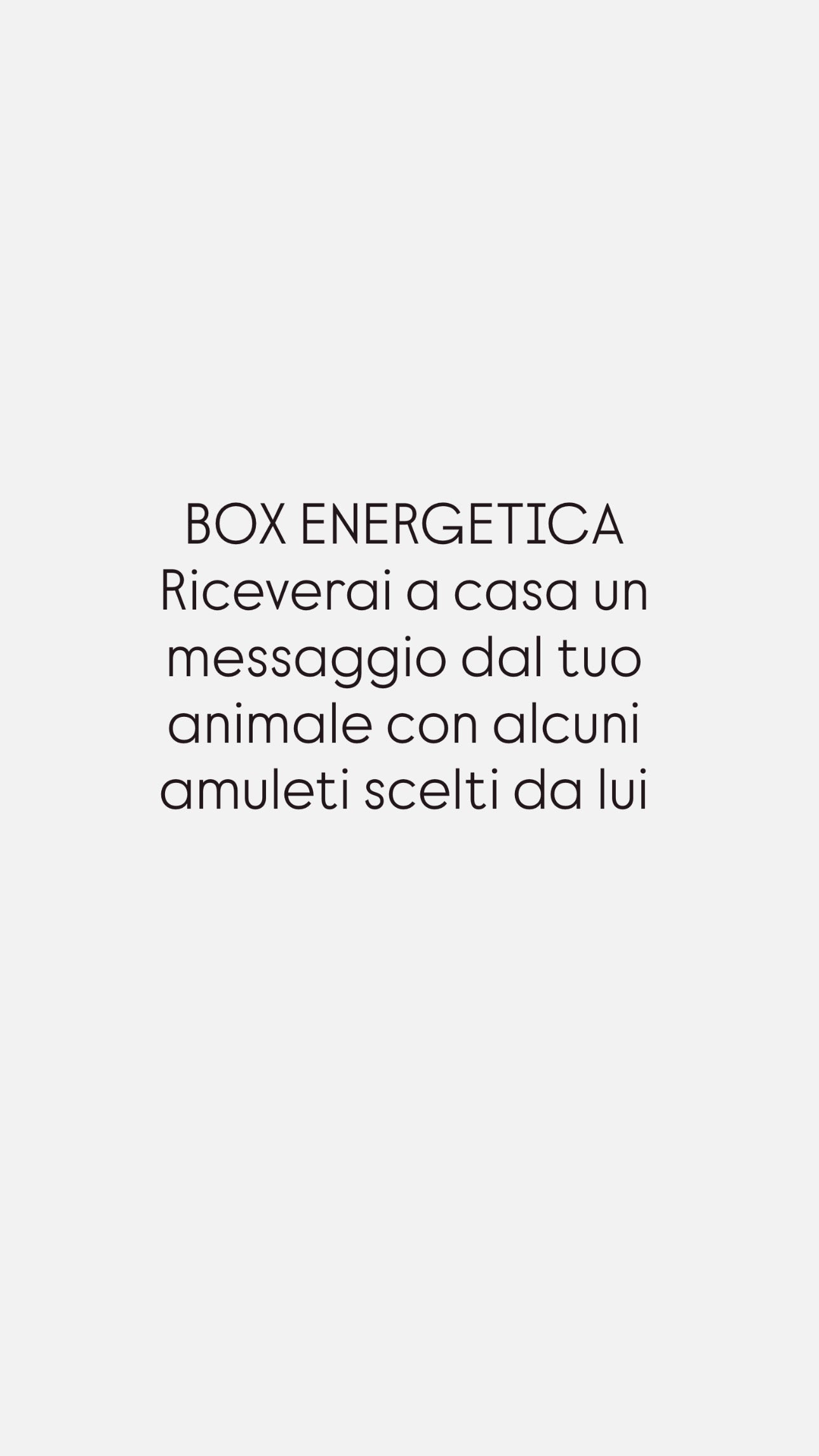 💫PERCORSI PROFONDI💫 
ENERGY PORTRAIT BOX – MESSAGGIO, RITRATTO E AMULETO DAL TUO ANIMALE
