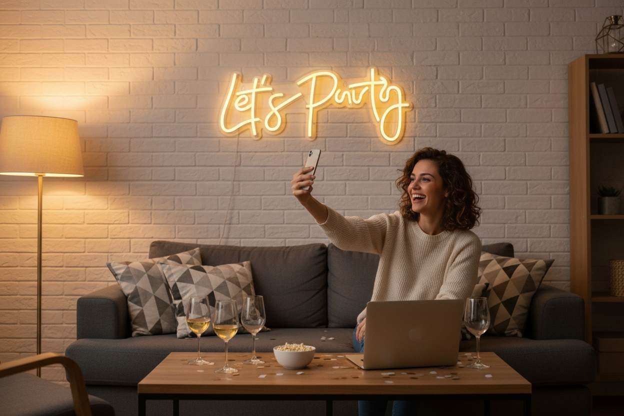 INSEGNA LUMINOSA “LET’S PARTY” – LED DECORATIVO