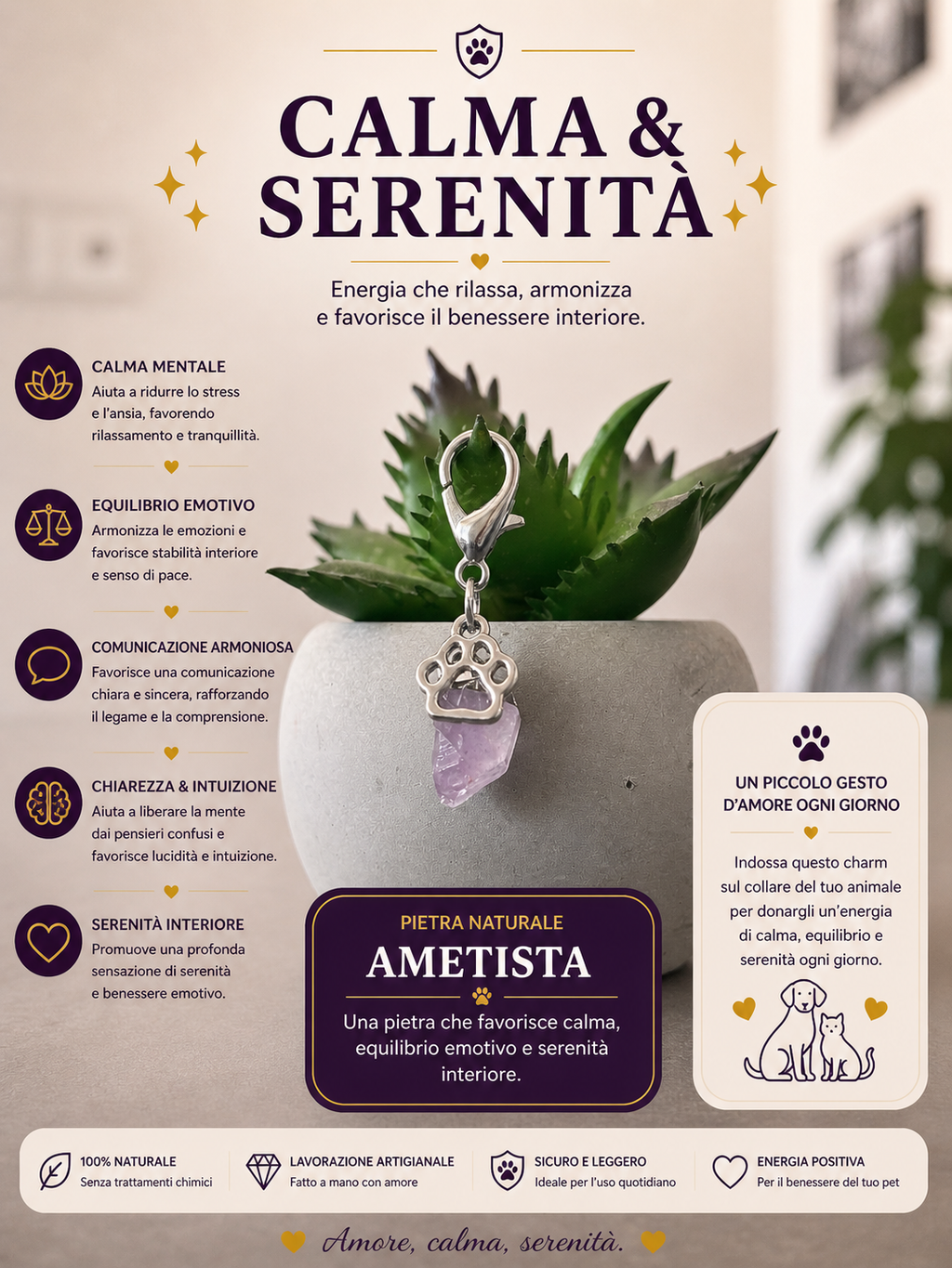 Charm - calma e serenità - ametista