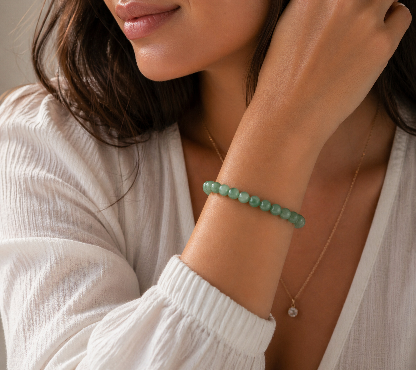 BRACCIALE IN AVVENTURINA VERDE