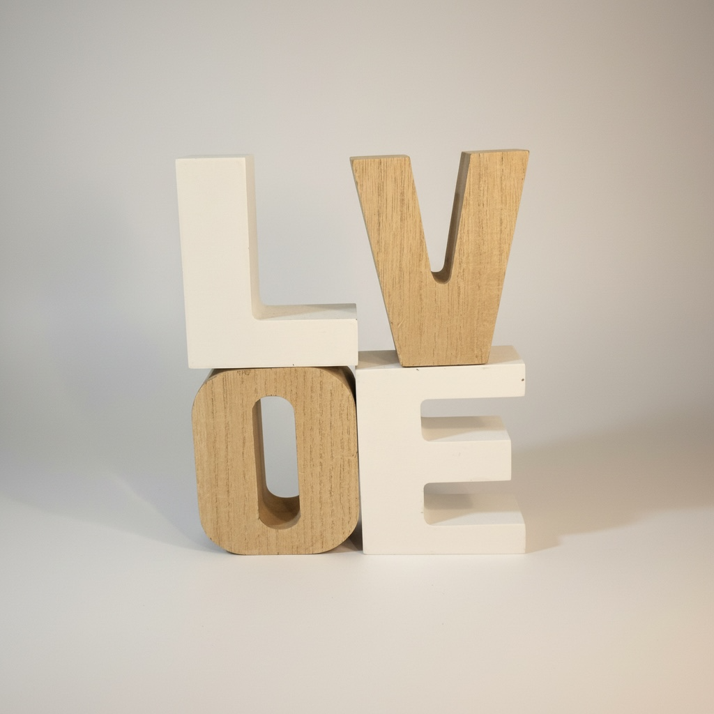 SCRITTA DECORATIVA “LOVE” 🤍