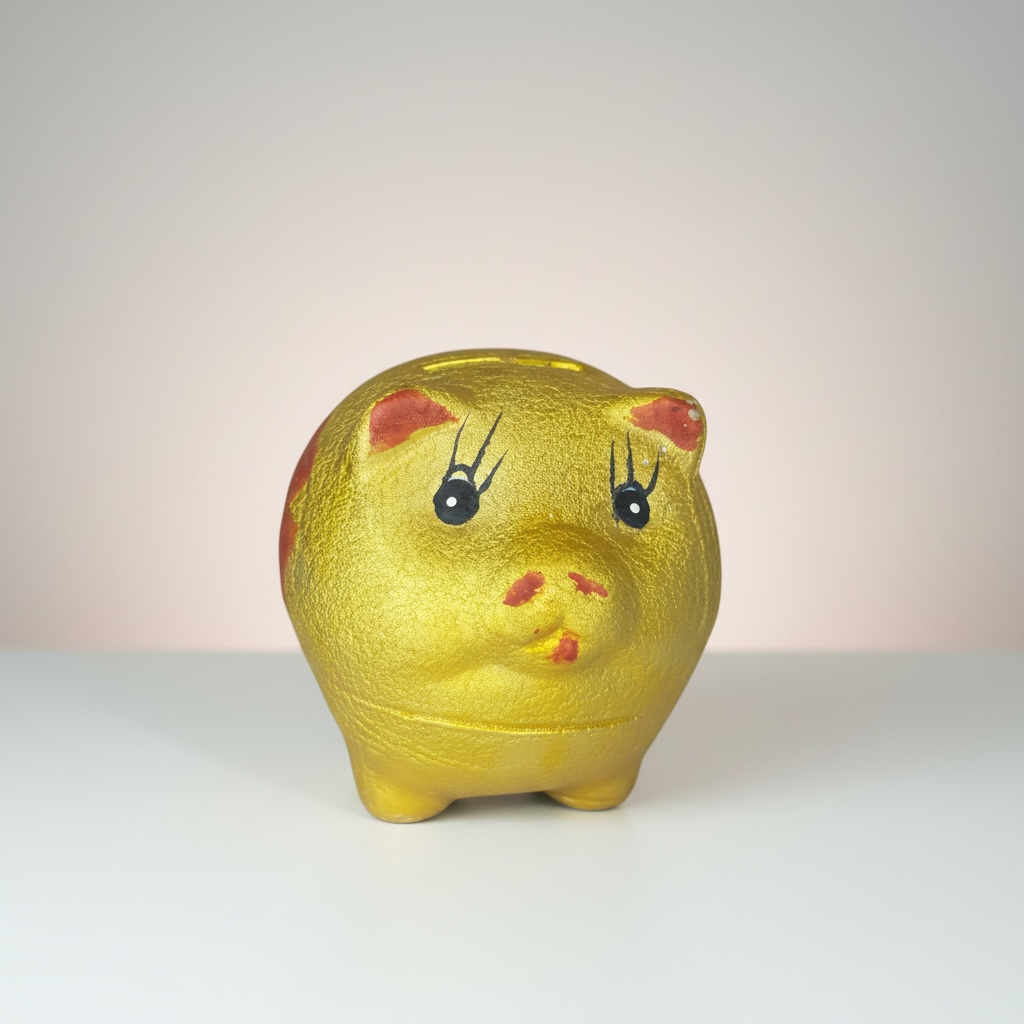 SALVADANAIO MAIALINO DORATO