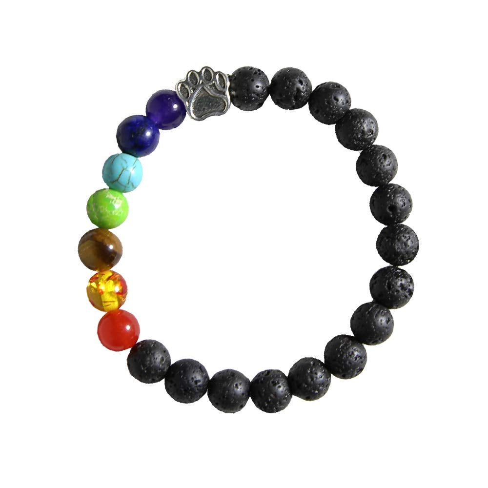 BRACCIALE CHAKRA CON ZAMPETTA